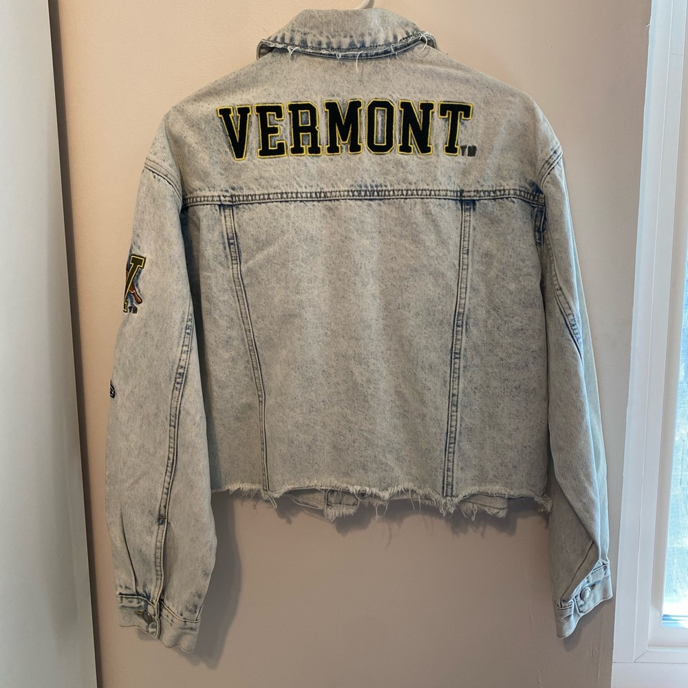 Hype & Vice NWT Denim Jacket - UVM, Vermont Catamounts